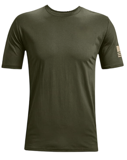 Men's military green slim fit T-shirt